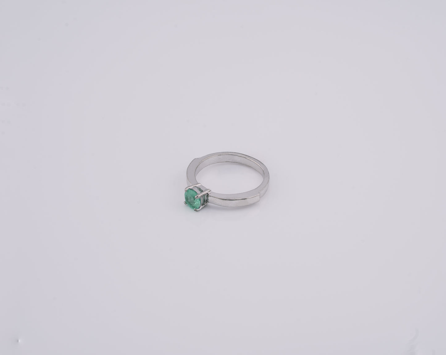 The Guardian’s Oath Colombian Emerald Ring in 0.39 ct Sterling Silver