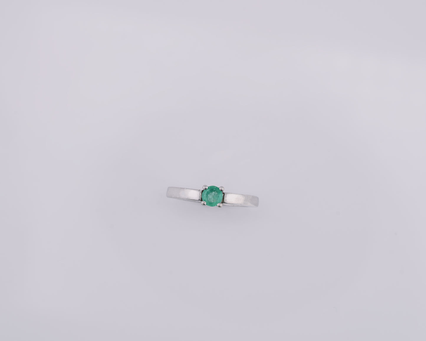 The Guardian’s Oath Colombian Emerald Ring in 0.44 ct Sterling Silver