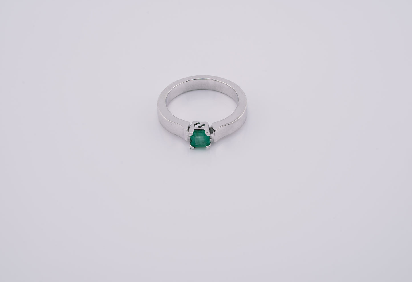 The Guardian’s Oath Colombian Emerald Ring in 0.29 ct Sterling Silver