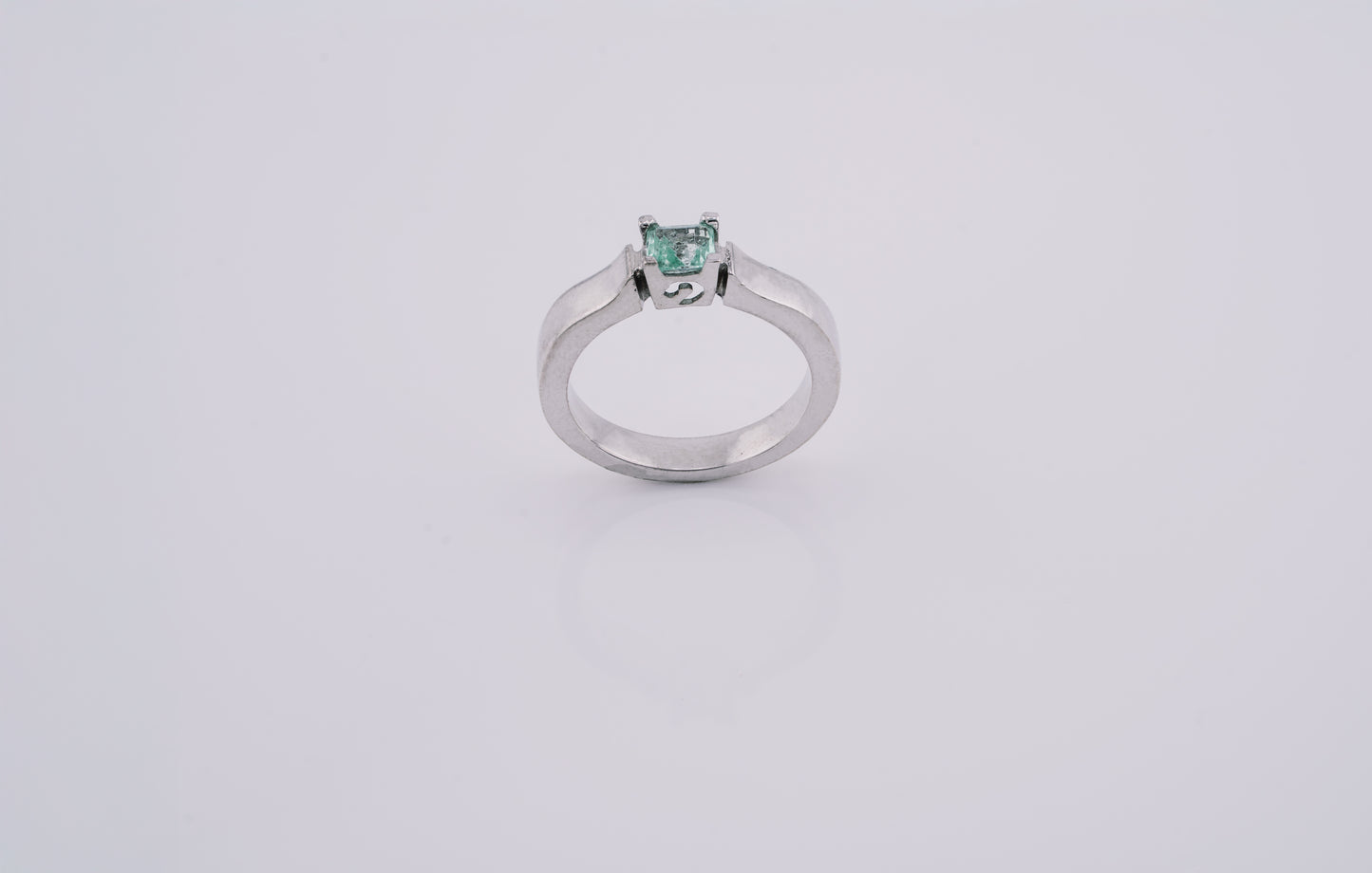 The Guardian’s Oath Colombian Emerald Ring in 0.40 ct Sterling Silver